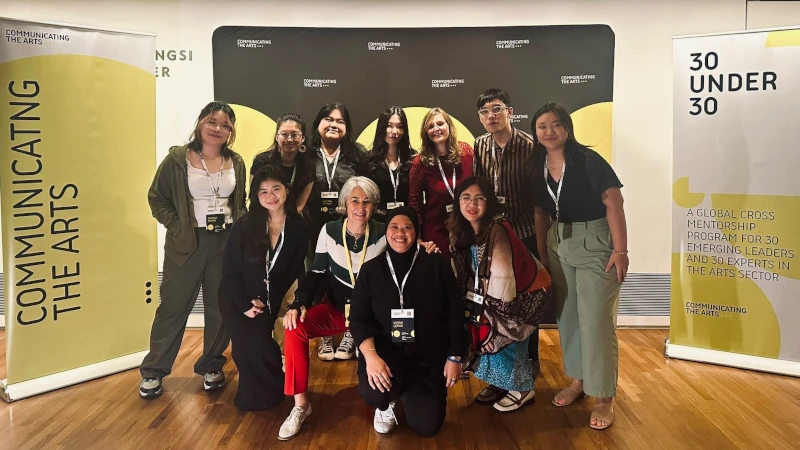 Participating with students in the Communicating the Arts Conference